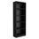 3 Piece Living Room Bookcase Ensemble In Black - Wood Material And Stylish Finish 3 Storage With Bookcases Practical Elegant Design