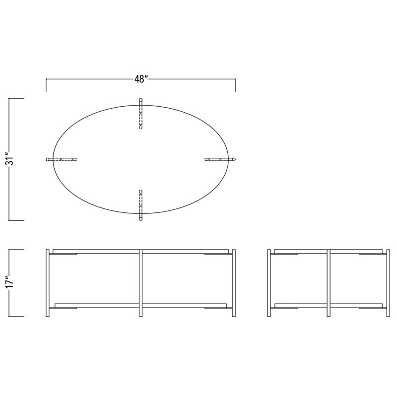 Coffee Table, Natural Oak