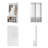 39.4" W Hall Tree with Bench and Shoe Storage, Modern Multiple Functions Hallway Coat Rack with 10 Shoe Cubbies for Entryway, Foyer, and Stairway
