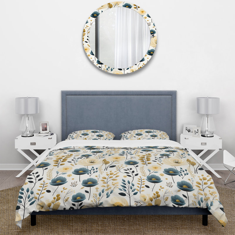 Ensemble de housse de couette moderne et minimaliste, Housse de couette pour grand lit et 2 taies décor