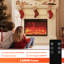 Electric Fireplace With Mantel, 1400W Faux Fireplace, Highly Realistic 3d Flame, Adjustable Temp, With Timer-949992650