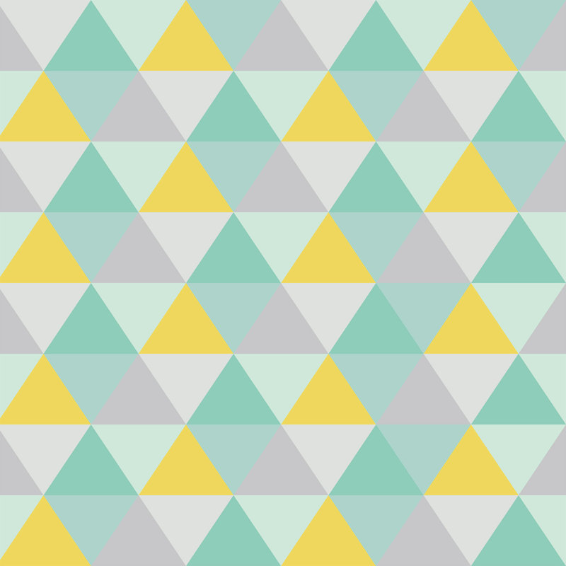 Panneau de papier peint amovible Sanya Triangles, L 102 po x l 24 po