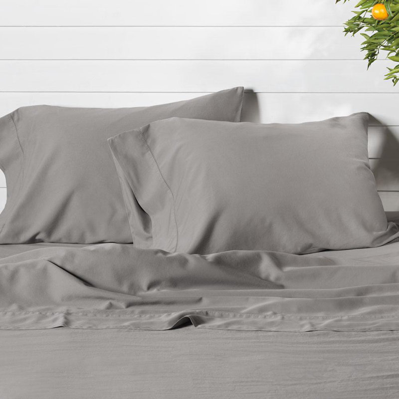 Relaxed Cotton 2pc. Pillowcase Set, Storm Gray, Standard