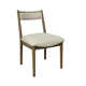 Aurora Polyester Fabric Upholstered Crescent Chair (Set of 2)
