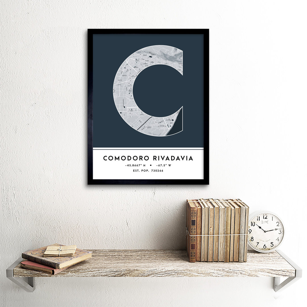 Comodoro Rivadavia Argentina City - Single Picture Frame Typography