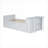 White-toned solid wood twin size platform bed, all-in-one design for small multifunctional bedrooms that need extra storage and guest space-1255508299