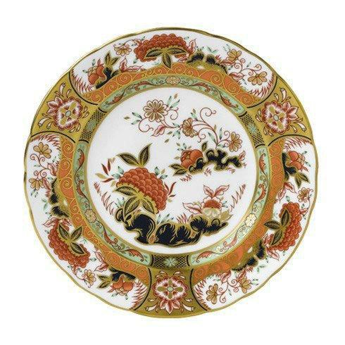 Imari Handmade Bone China Salad/Dessert Plate, Green