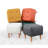 Bohemian Pouffe with Yellow Velvet & Cotton Fabric, 17.0 x 17.0 x 17.0 inches | Orthopedic 35 DNS Sponge Cushion, 6.0 in Height | Sturdy Wooden Legs | Perfect for Southwestern & Hotel Décor, Stylish & Functional-313623464