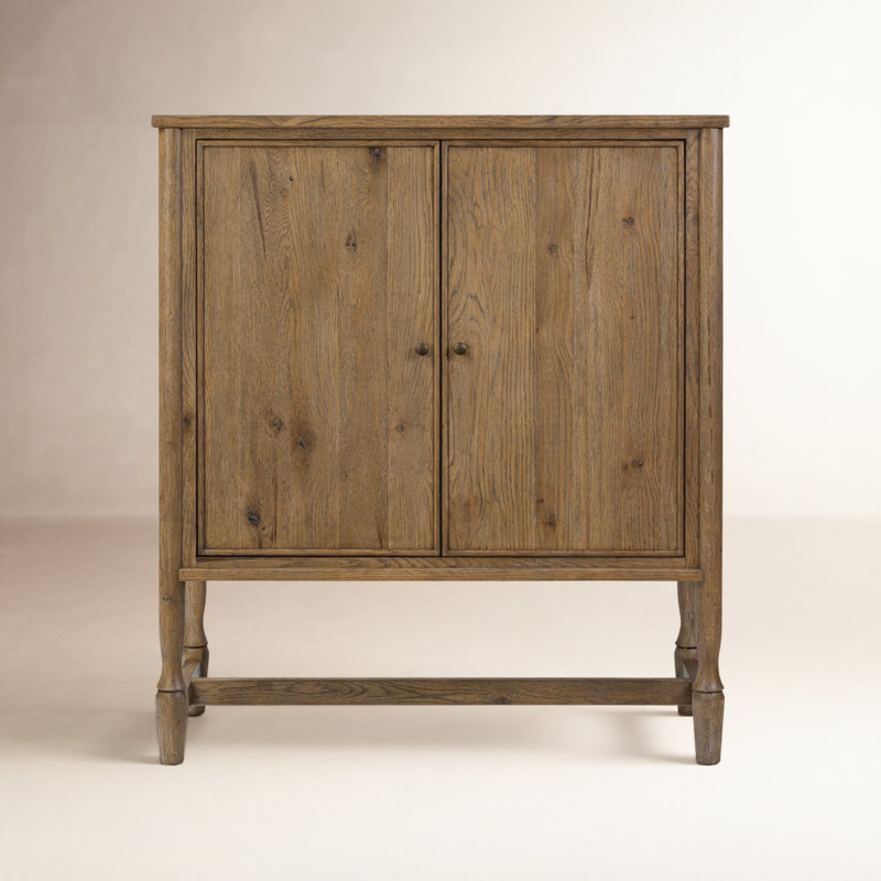 Bari Bar Cabinet, Weathered Oak