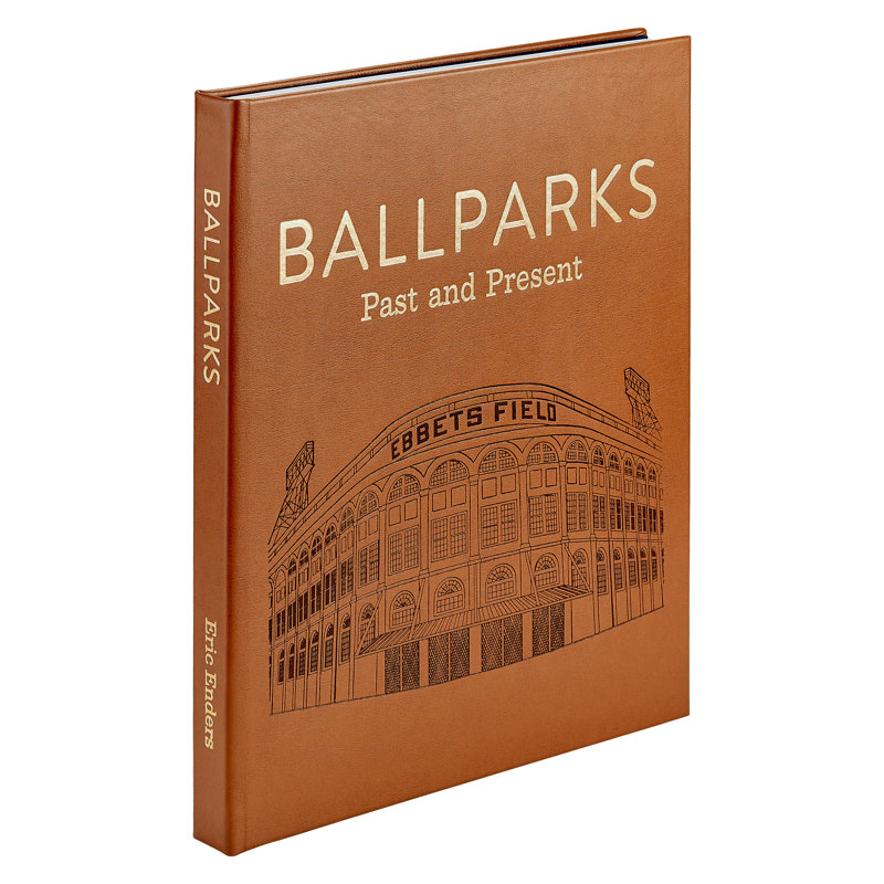 Ballparks Past And Present Leather Bound Book