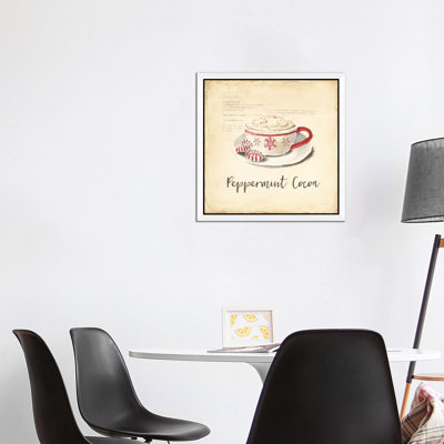 C'est Bon Bon Peppermint by Emily Adams - Floater Frame Print on Canvas