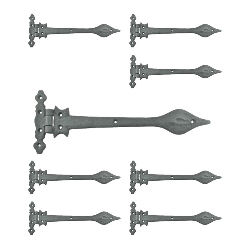 Charnières de porte à sangle H 4,5 po x l 0,7 po