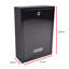 Forth Rear Access Gate & Wall Mounted Galvanised Steel Lockable Weatherproof Post Box - 25x35x10cm-64111954
