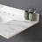 43  Marble Vanity Top, Bathroom Vanity Top With Undermount Rectangular Middle Sink And 4" Height Backsplash, Pre-Drilled 8  Faucet Hole Spread Vanity Top, Carrara White With Veins
