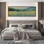 Impression sur toile encadrée de décorations murales encadrées jaune et bleu-111653675-111653677