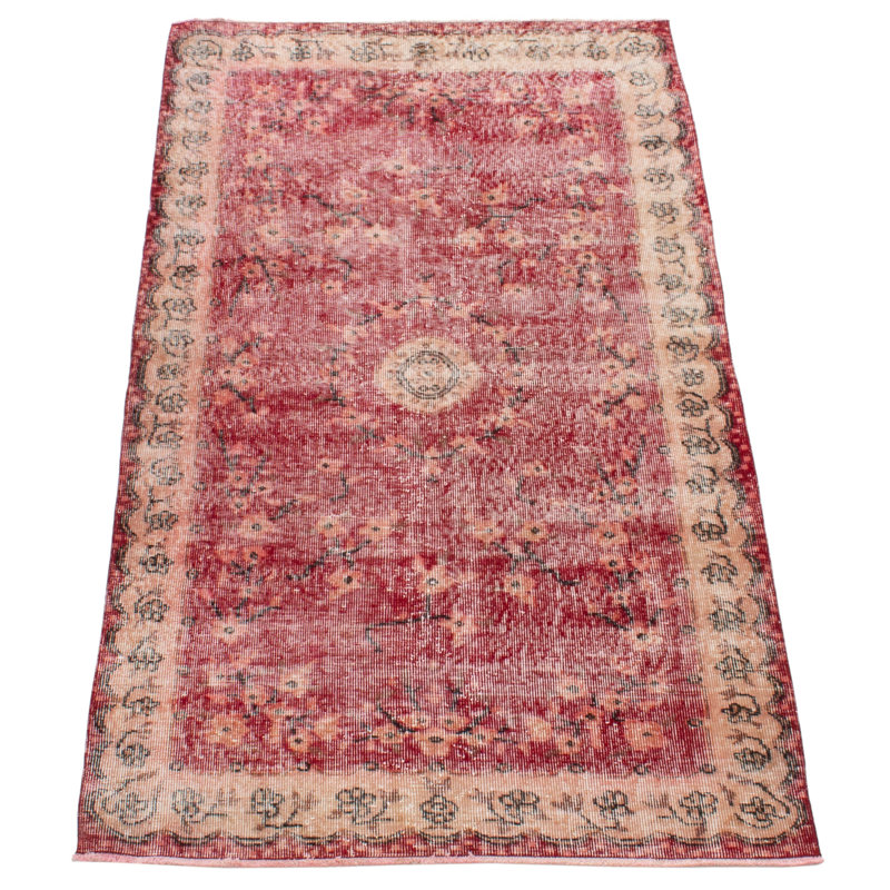 Tapis rouge foncé Melis 3 pi 11 po x 6 pi 11 po