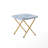 Oversized Folding Upholstered Saucer Chair With Ottoman-76709591