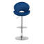 Ensemble de 2 tabourets de bar réglables avec dossier et repose-pieds, chaises de bar à hauteur de comptoir pour cuisine, pub-742998767