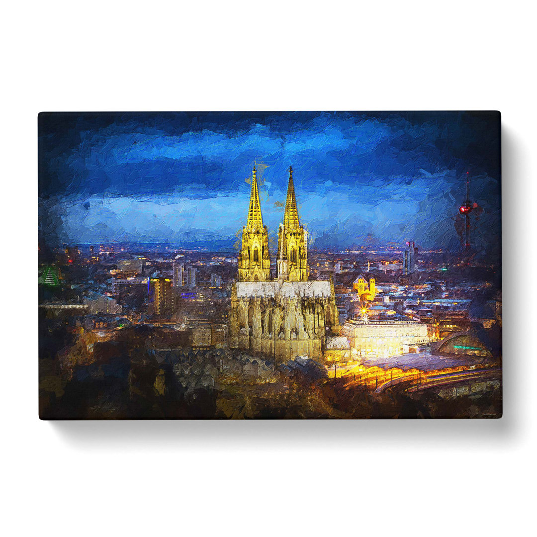 The Cologne Cathedral in Germany - Wrapped Canvas
