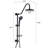 Oil-Rubbed Bronze Shower Head Kit With 8" Rain And Handheld Relaxing Spray Stainless Steel Dual Setup In Tinge