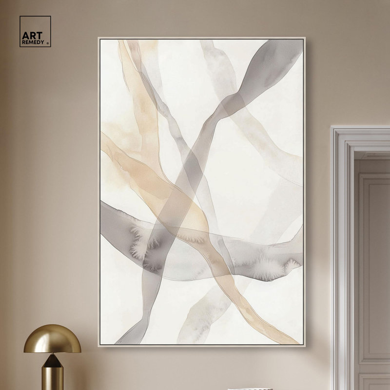 "Delicate Connection IV", reproduction d'art sur toile, art par Bohème doré, cadre argenté, 36 x 54, H 55 po x l 37 po