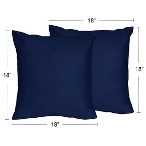 Sweet Jojo Designs Solid Navy Blue Throw Pillows & Reviews | Wayfair