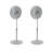 Lasko 16 Inch 3 Speed Adjustable Oscillating Performance Pedestal Fan, 2 Pack
