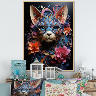 Chat Sphynx Soul Portrait I - chat, art mural, salon
