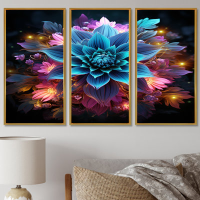 Mayssa - ensemble d'art mural abstrait floral