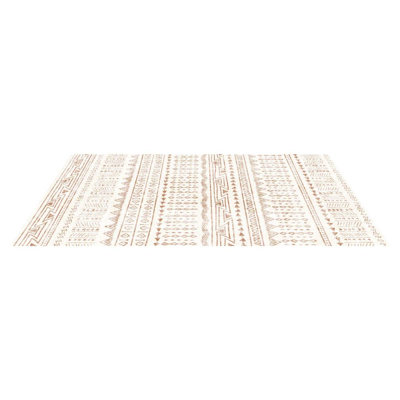 Large Area Rug 5 X 7 Ft Anti-Skid And Tear-Resistant Floor Mat Modern Beige