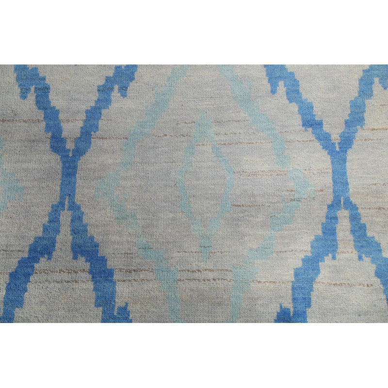 Grand tapis oriental en laine à motif végétal 12 x 15
