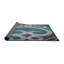 Tapis bleu aqua/blanc à motifs-1403028954