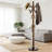 Vintage Style Wooden Coat Rack With 14 Hooks, Adjustable Height Freestanding Garment Stand For Entryway, Hallway, Bedroom, Or Home Office-441340901