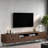 Fiodor Mid Century  TV Stand With 2 Drawers, 2 Cabinets And Elegant Lines Design