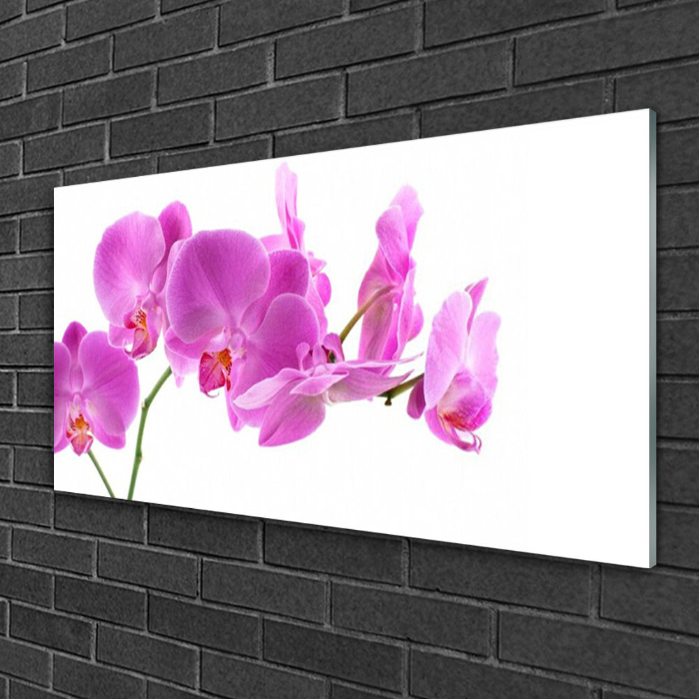Flowers Floral - Unframed Photograph on Glass