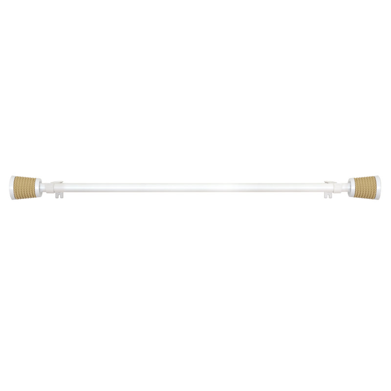 Snyder Adjustable Single Curtain Rod, 28" - 48"