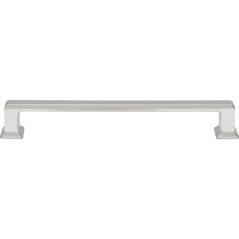 Polished Chrome Transitional Cabinet Handle with Mounting Hardware