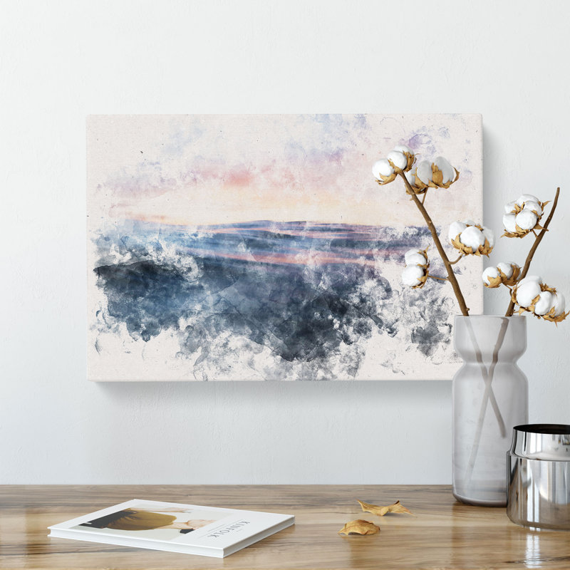 Ocean Ripples - Wrapped Canvas Print, 60cm H x 91cm W x 3cm D