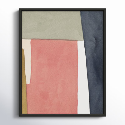 Warm Pink And Indigo by Julia Balfour