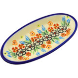 Polish Pottery Stoneware Condiment Server