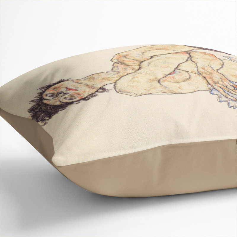 Square Cushion, Stone, 55cm H x 55cm W x 20cm D