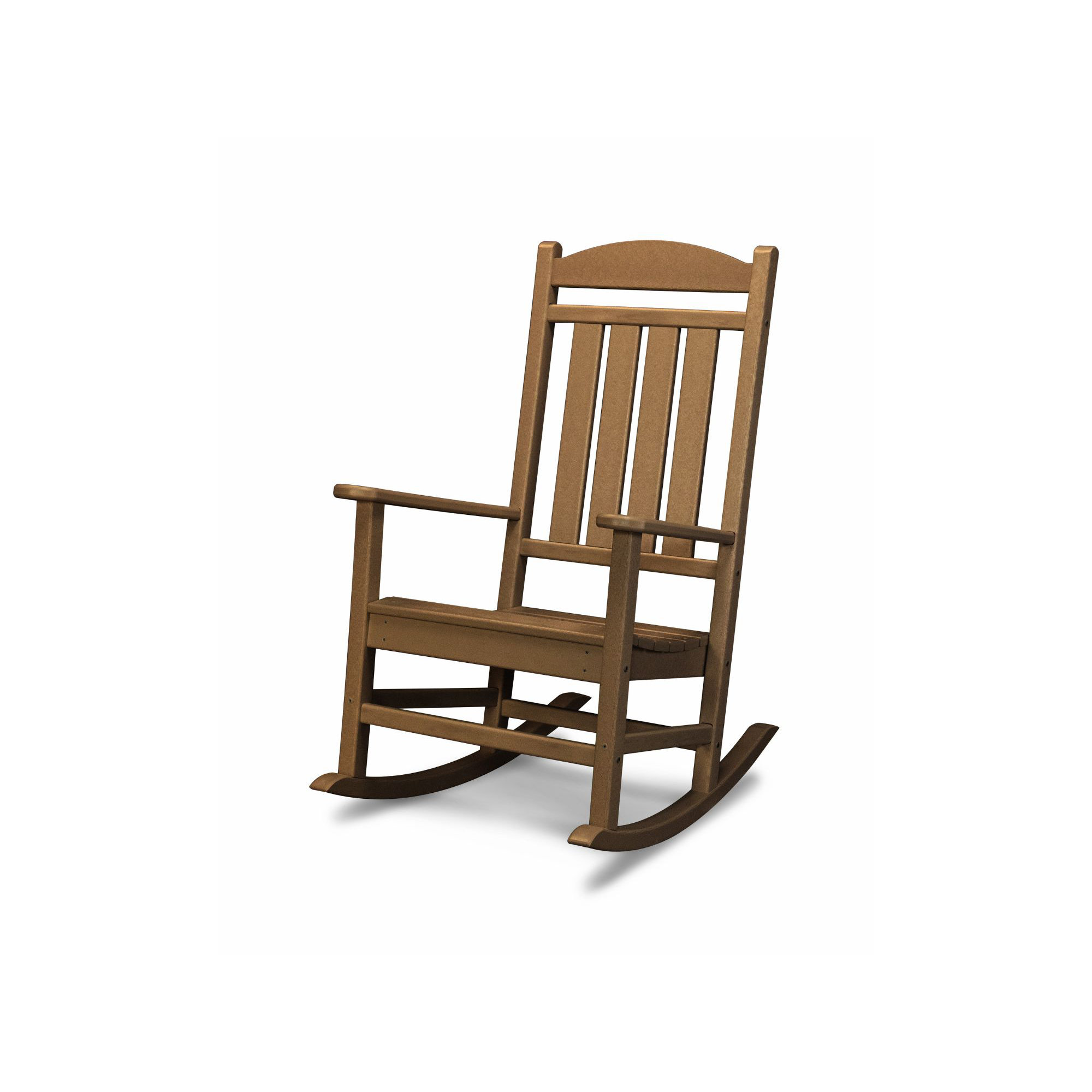 POLYWOOD Rocker Rocking Chair, Teak