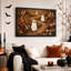 Art blanc sur toile, "Halloween blanc fantôme"-548402870