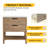 30" Freestanding Single Bathroom Vanity With Ceramic Sink Top, Floor Standing Vanity With 2 Soft Close Drawers And 1 Open Shelf