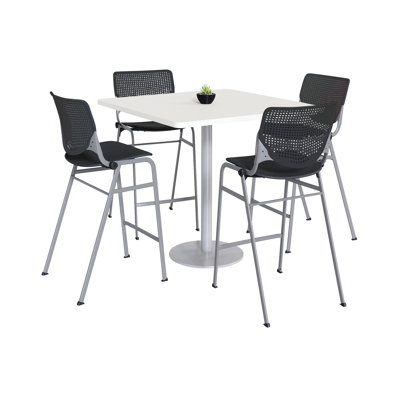 Kool 42" L Square Breakroom Table and Chair Set by KFI Studios