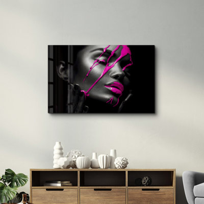 Élégante peinture murale en verre trempé de 13,8 po x 21,7 po | 100% verre trempé, épaisseur: 0,16 pouce | Imprimé UV pour des couleurs éclatantes | Parfait pour la décoration intérieure, le salon et les espaces de bureau