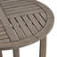 Table rustique en bois gris de 27,5 po pour un usage domestique avec