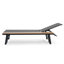 Chaise longue inclinable avec table