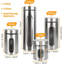 MantraRaj Metal Canister 4 Jar Set Stainless Steel With Glass Windows Food Storage Containers