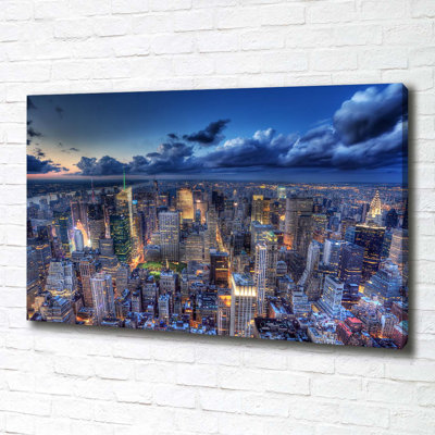 New York Bird Flight - Wrapped Canvas Print